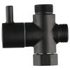 G1/2" Water Diverter 3-Way Flow Control Valve Shower Arm Diverter Valve  Hand Held Showerhead