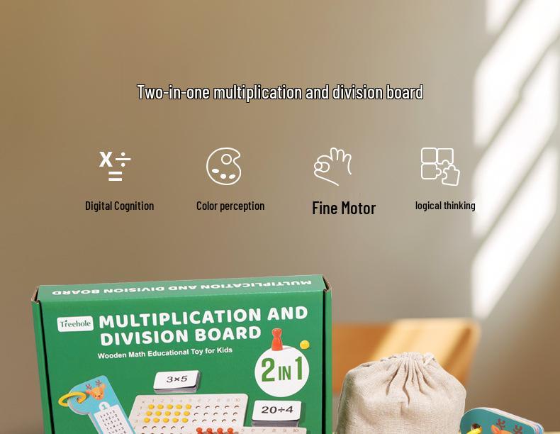 Montessori Math Multiplication & Division Educational Board for Children