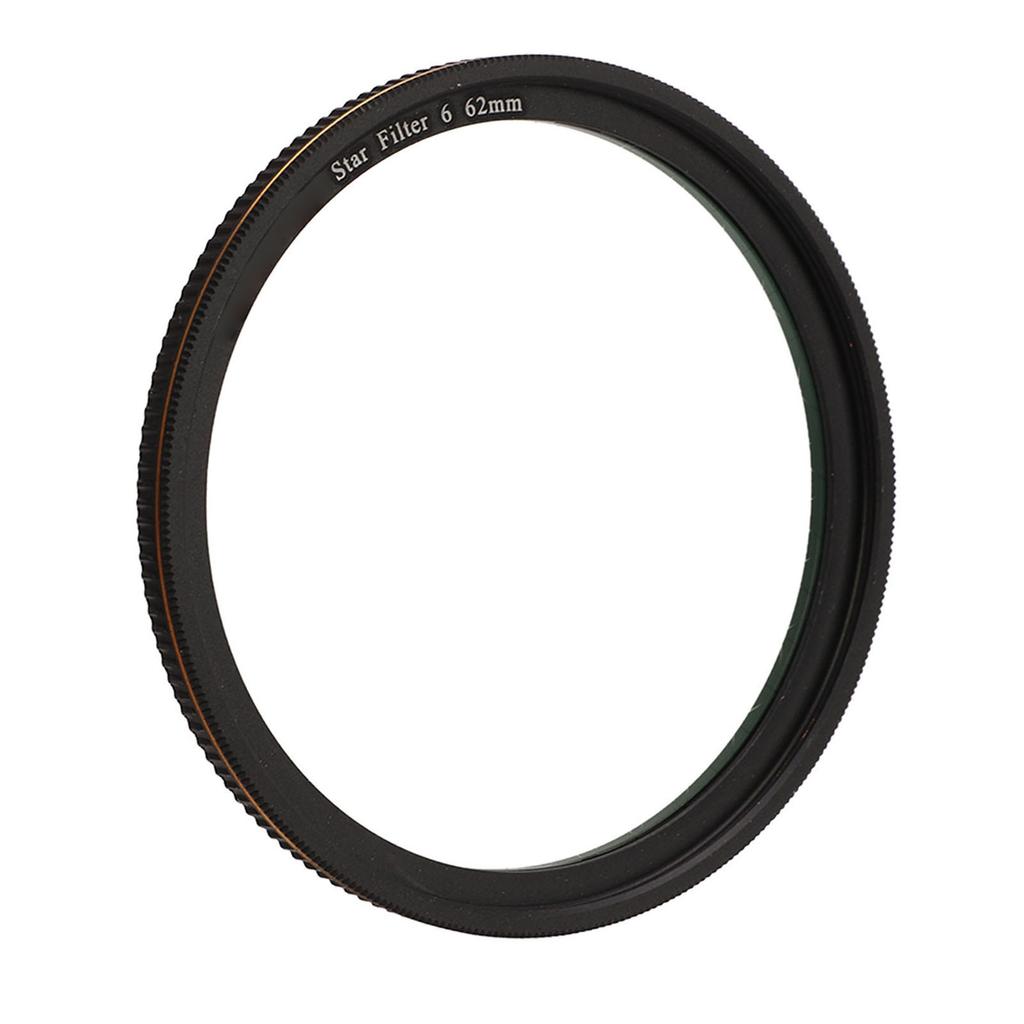 Star Filter 6 Line High Definition Coating Adjustable Cross Screen Starburst Effect Filter for Camera