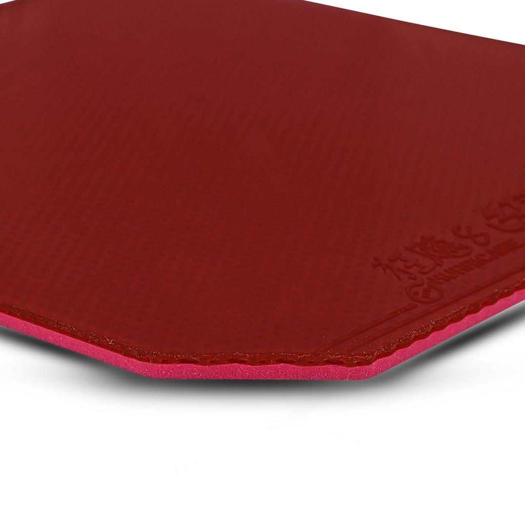 Nittaku Table Tennis Hurricane Extra Rubber, 8-80 Power, Red, Thick, NR-8789