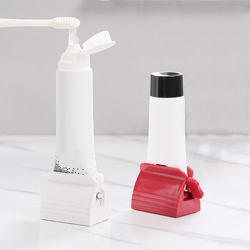 Multifunction Toothpaste Squeezer Rolling Tube Squeezer Easy Portable Non-slip Toothpaste Dispenser Bathroom Accessories Sets