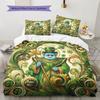 MandalaDragonball Pattern Bedding Quilt Set Quilt Cover Pillowcase Home Decoration Birthday Gift (1 * Duvet Cover + 2 * Pillowcase, Without Core)