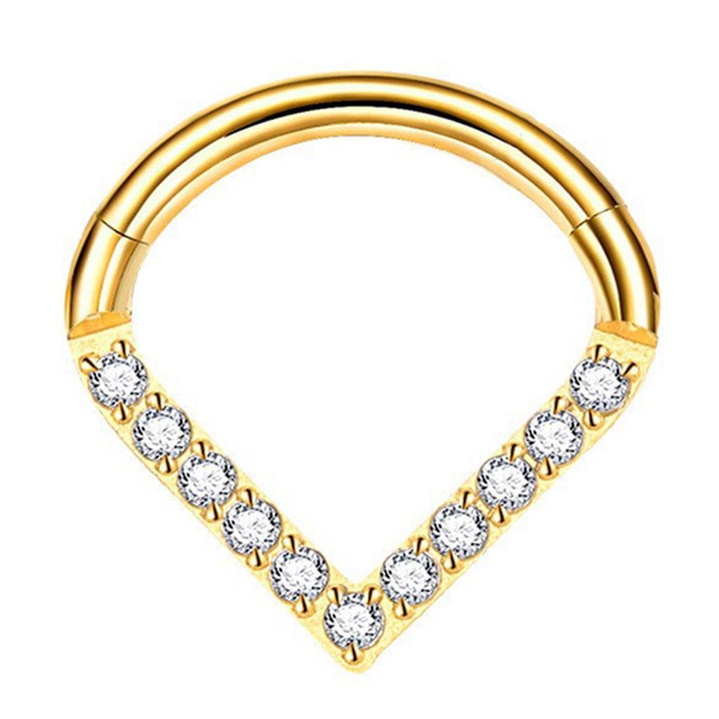 Elegant Hinged Segment Hoop Unique Nose Piercing Unisex Body Jewelry Nose Rings G23 Titanium Material Suitable for Nose