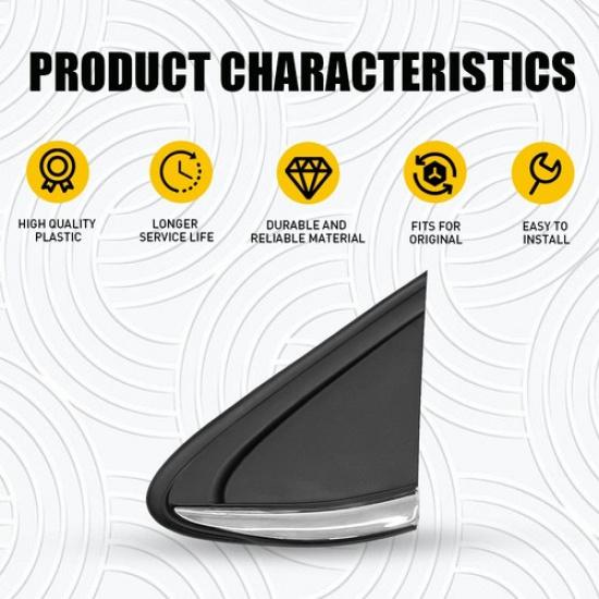 Fender Pillar Trim Mirror Corner Molding For Chevrolet Cruze 2016 17- Left K