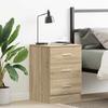 VidaXL Bedside Table Sonoma Oak 38x35x56 Cm Engineered Wood 800456