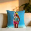 Pop Singer KKlava Koka Pillow Case Square DoubleSided Sofa Cushion Cover Bedroom Bedside Pillow