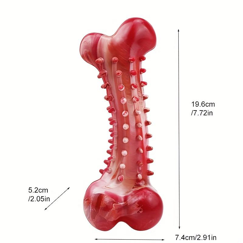 

Игрушка для питомца в виде косточки (1шт) – Устойчивая к укусам, Очищающая зубы, Жевательная палочка из натурального каучука для жевания и шлифовки зубов красный