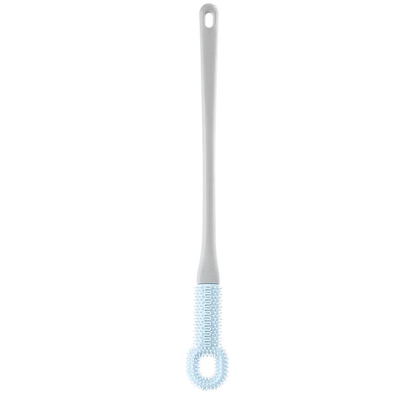 Lazy Person Long-Handled Soft Rubber Foot Brush for Callus & Dead Skin Removal