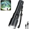 LED Flashlight,Bright Tactical Torch High Lumens with 5 Modes,Power Display,Waterproof Zoomable Flash Light,Hunting Camping