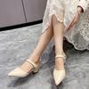 Fashion Sandals Women's Summer Slippers New Pointy Chunky Heel Sandals Large Size Women's Fashion Woman Muller Shoes