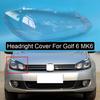 Car Headlight Headlamp Lens Lamp Cover Left & Right Lampshade For Golf 6 MK6 R 2009 2010 2011 2012