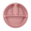 Placa de alimentação retrô para crianças, tigela de silicone com ventosa, prato de jantar seguro para bebês, desenho animado, sorriso, rosto, pratos para crianças