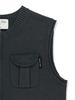 [Matinkim] Pocket Washed Knit Vest in Charcoal