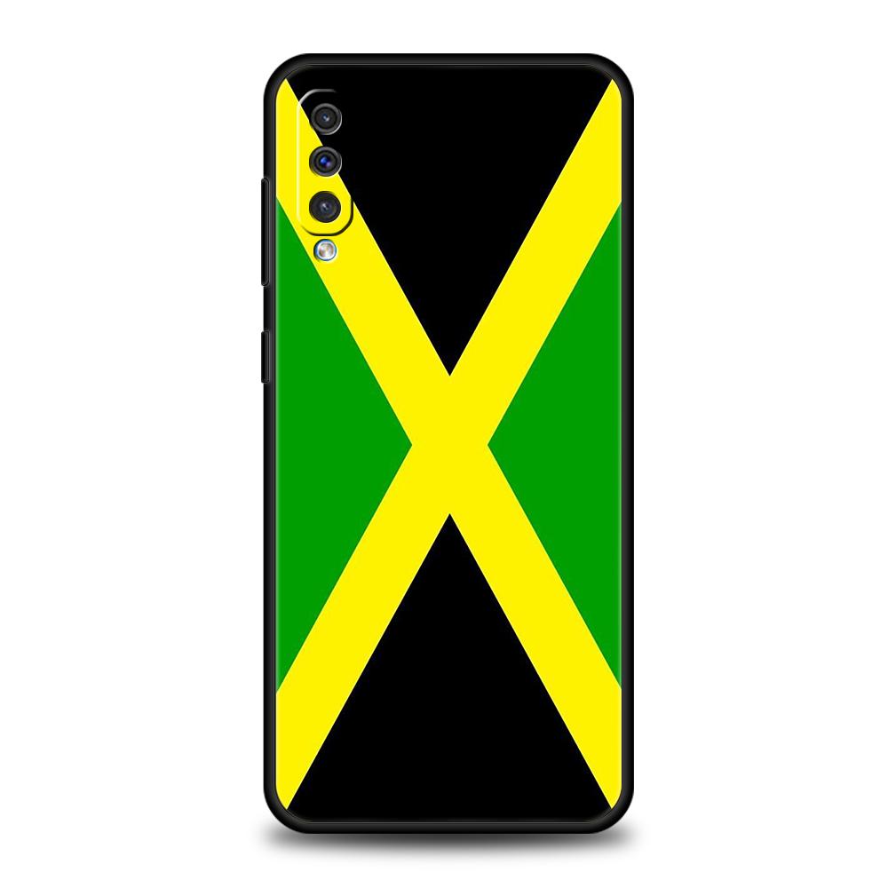 Jamaica National Flag Case For Samsung A56 A36 A26 A24 A16 A14 A12 A32 A50 A70 A22 A30 A40 A34 A54 A42 A52 A04s A06 5G Cover