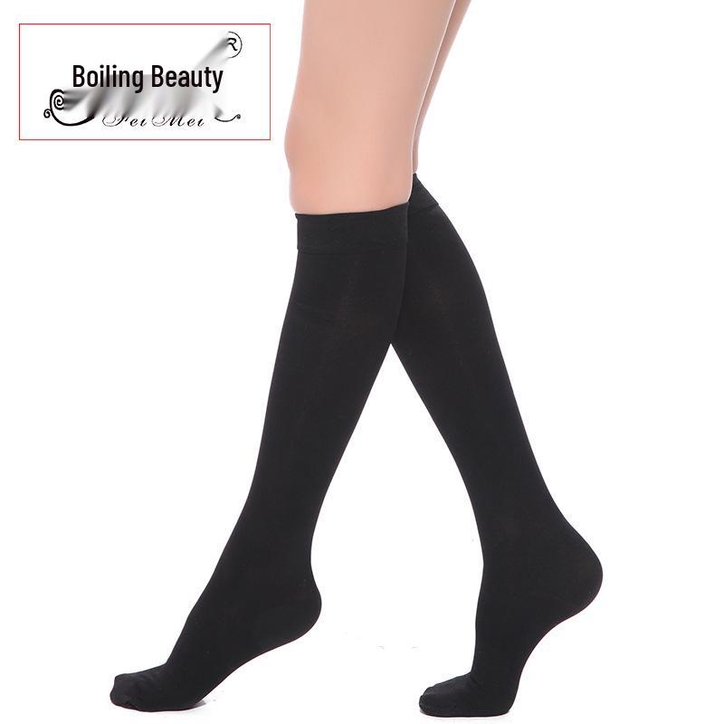 Women's Mid-Calf Open-Toe Compression Socks for Calf Support