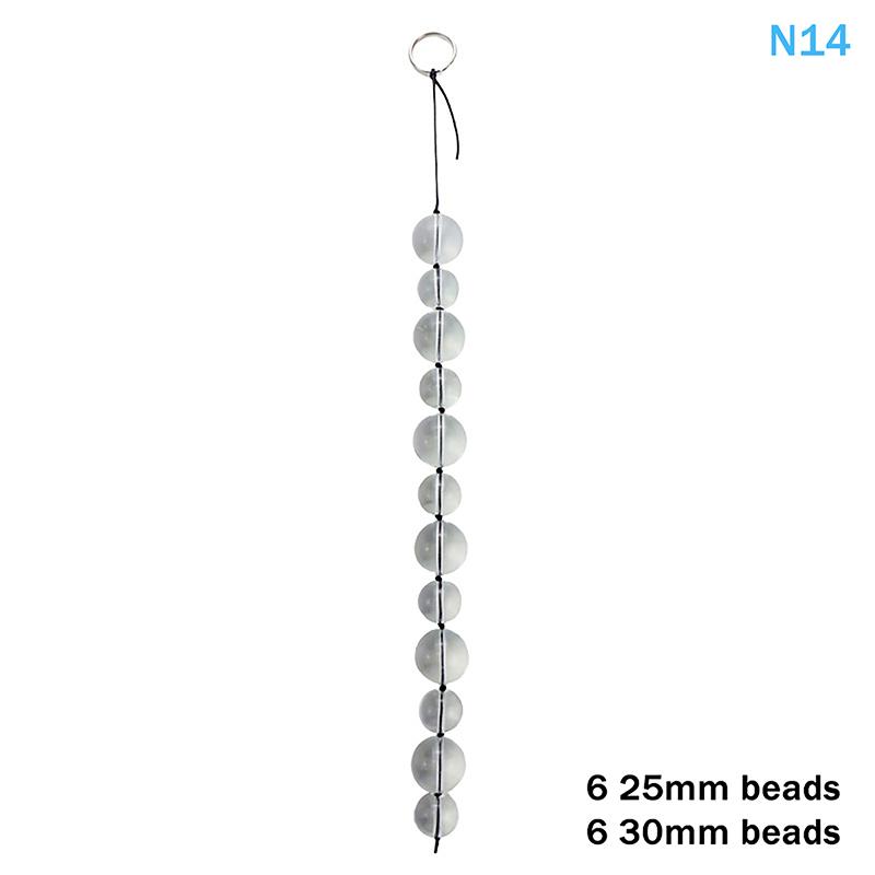Crystal Glass Anal Massager Beads Inserted Plug BDSM Erotic Pull Beads Vaginal Balls Butt Plug Toys for Sensual Exploration