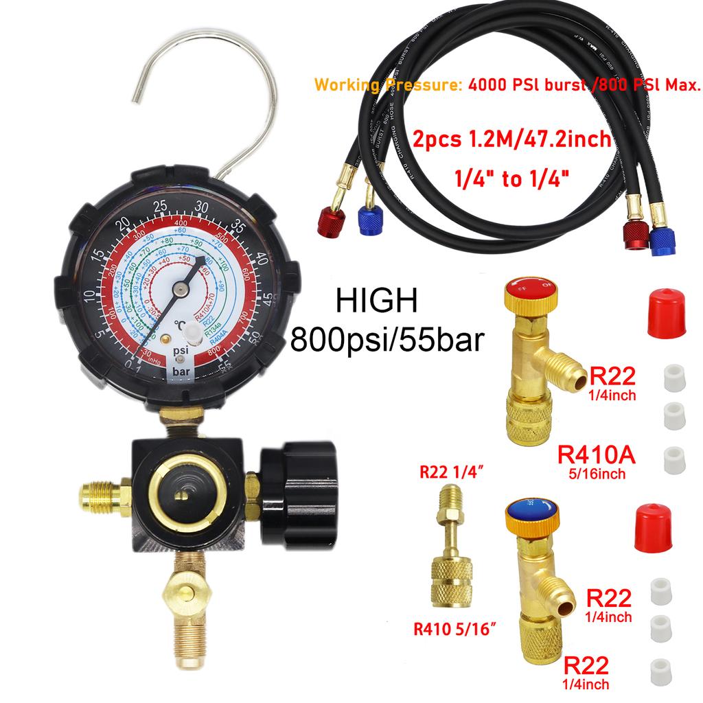 R22/R410a134 air conditioner refrigerant meter household refrigerant pressure gauge refrigerant automobile single meter tool