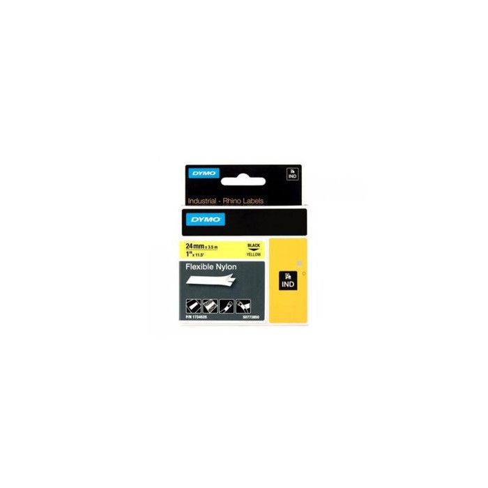 Dymo Schriftband Rhino Black Yellow (1734525)
