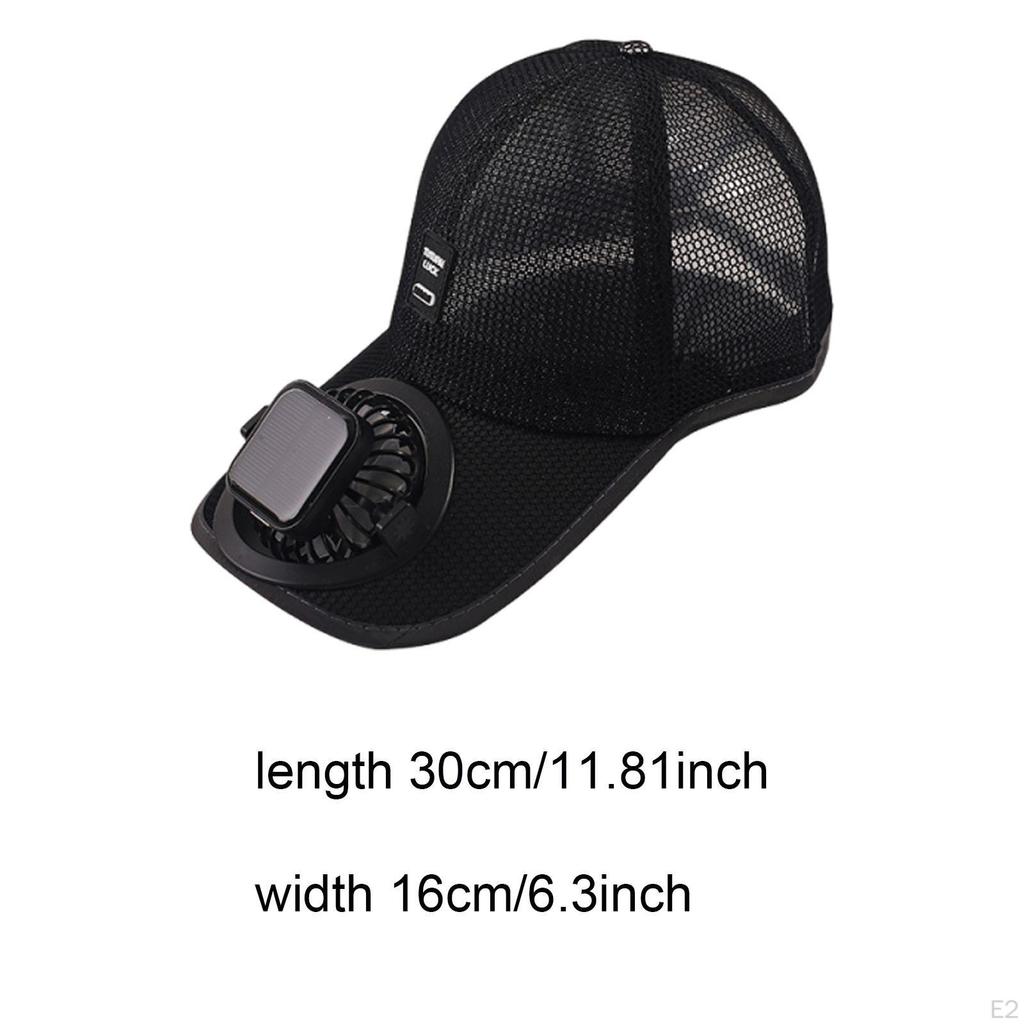 Solar Fan Baseball Cap Cooling for Travel Camping