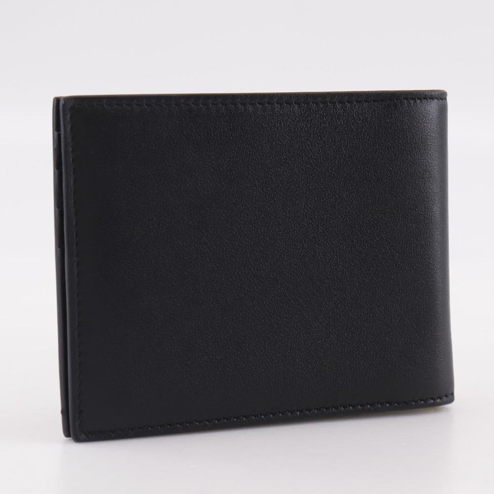 Valentino Garavani Bifold Bill Compartment 2Y2P0P32ZQU With Money Clip Black Calfskin Mens Used