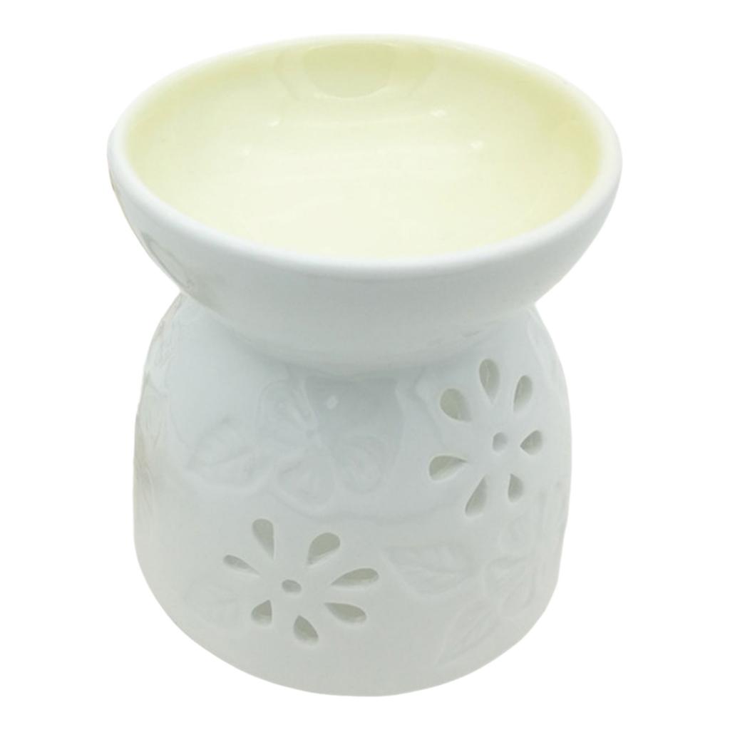 Elegant Essential Oil Burner Ceramic Incense Burner Candle Holder for Bedroom Living Room or Bathroom Ambiances