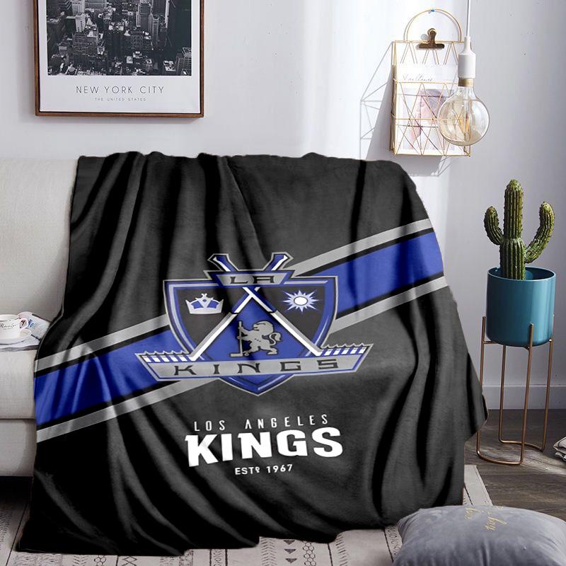 Los Angeles Eishockey Decken Flanelldecken Plüsch für Sofa Bett Geschenke für Männer Frauen Reise Picknickdecke Weihnachtsgeschenke für Fans