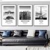 1pc City Poster New York London Paris Poster Paper Print Home Bedroom Entrance Bar Cafe Art Painting Decoration