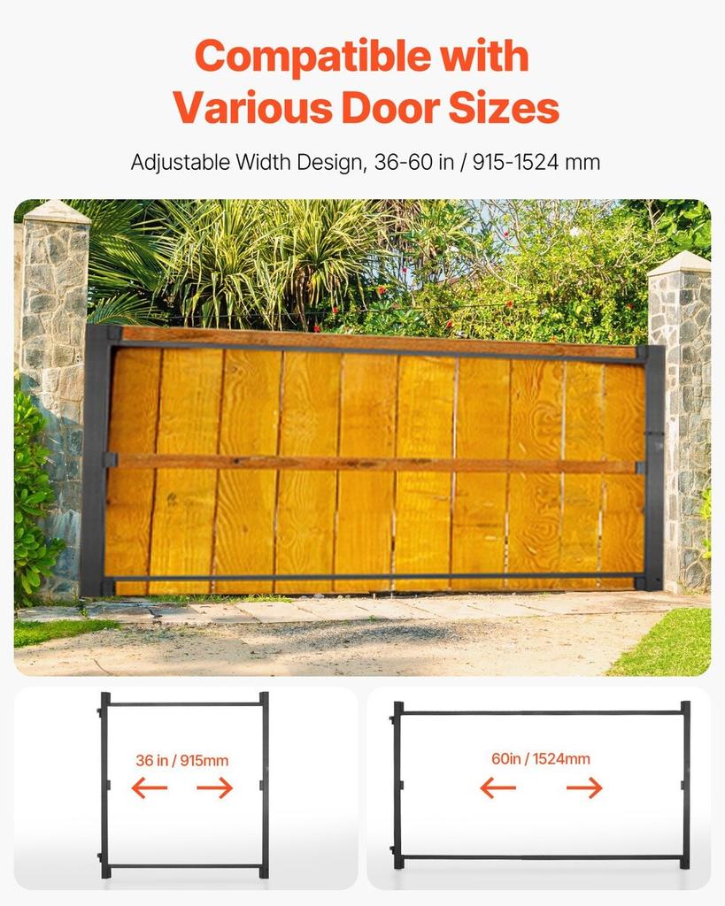 Gate Building Kit Fits 36 To 60 In Wide Openings 6 To 7 Ft High Fence