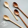Pack of 6 Japanese-Style Natural Wooden Spoon Set Mixing Stirring Coffee Spoon Eco Friendly Table Soup Tableware Honey Spoon