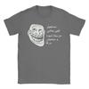 Herren Trollface Meme Grafik T-Shirt 100% Baumwolle Kleidung Vintage Kurzarm Rundhals T-Shirts 6XL T-Shirt