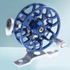 Mini Fliegenrad Leichte Angelausrüstung für Forelle Hecht, Fliegenrolle, 53mm/50g Ganzmetall-Angelrolle mit verbesserter Basis