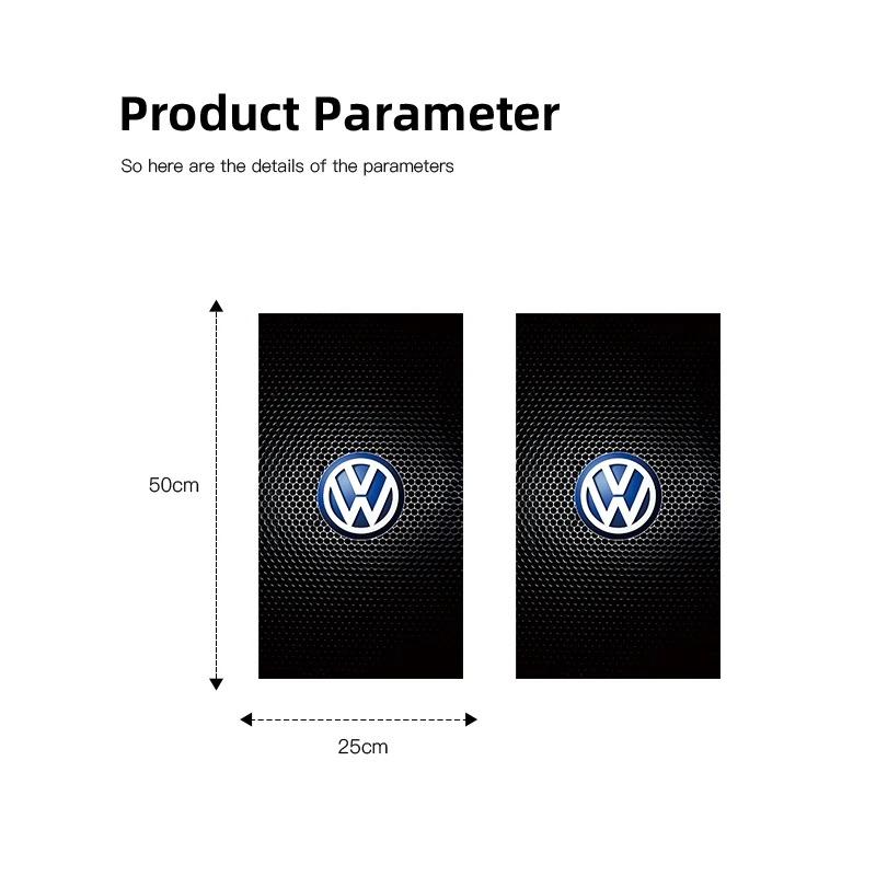 RI02Pcs Car B-pillar Stickers Door Center Pillar Anti-Scratch Decals For Volkswagen VW Polo Golf GTI CC Tiguan Arteon Passat Jetta