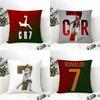 Cristiano Ronaldo Fall Pillow Case Linen Cushion Covers For Decorative Sofa Home Pillows Case Car Chair Pillows Cases