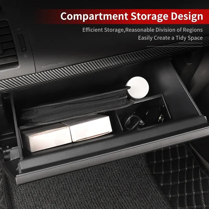 For Toyota Land Cruiser Prado LC150 150 2010-2023 Glove Compartment Divider nti-Skid Storage Box Insert Interior Accessories
