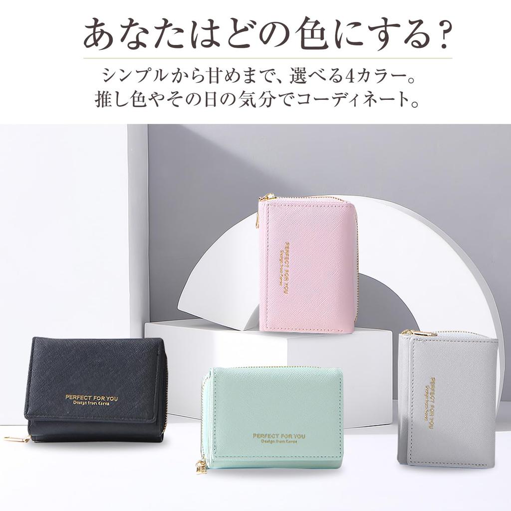 compact wallet for pink [work worker] Tri-fold women,
