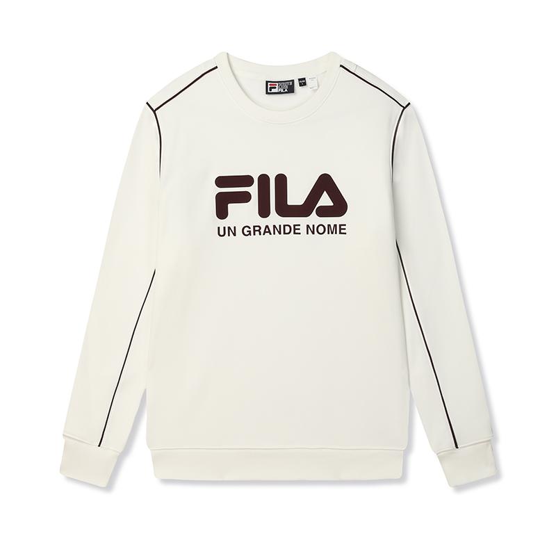New FILA ORIGINALE Sweatshirt Men's Cool Stone White F11M449211FWT