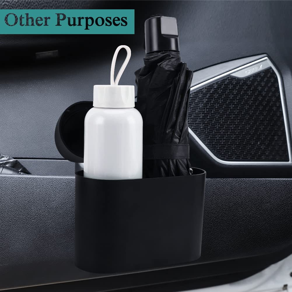 Accmor Car Trash Can With Lid, Leakproof Vehicle Garbage Organizer Holder Bin With 60 Pcs Trash Bags, Mini Auto Dustbin Interior Accessories Storage