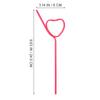 25pcs Heart Shape Creative Beverage Straws For Party Drink Decorative Curved Straw Reusable Plastic Straws Home Kitchen Bar