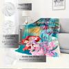 1pc Flannel Undersea Princess Ariel Mermaid Bed Sheet Quilt Cover Sofa Blanket Birthday Gift Home Decoration