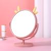 Cute Desktop HD Vanity Mirror Cat Ear Single Side Makeup Mirror Multifunctional Adjustable Makeup Princess Mirror