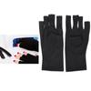 1 Pair AntiUV Glove LED Nail Art Curing Lamp UV Protection Glove Nail Art Skin Care Glove(Black )