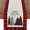 Christmas Table Runner Christmas Party Decor Rectangular Tablecloth for Festival Catering Decoration