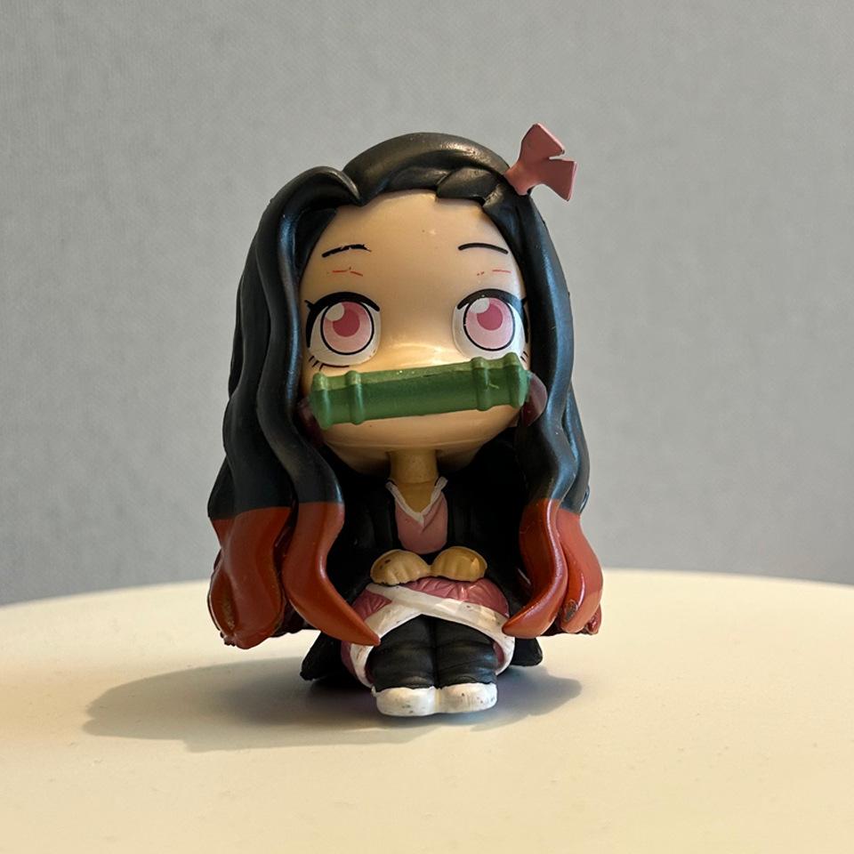 Anime Kamado Tanjirou Kamado Nezuko Action Character Model Toy Series Doll Birthday/Christmas Gift Acg Toy Gifts