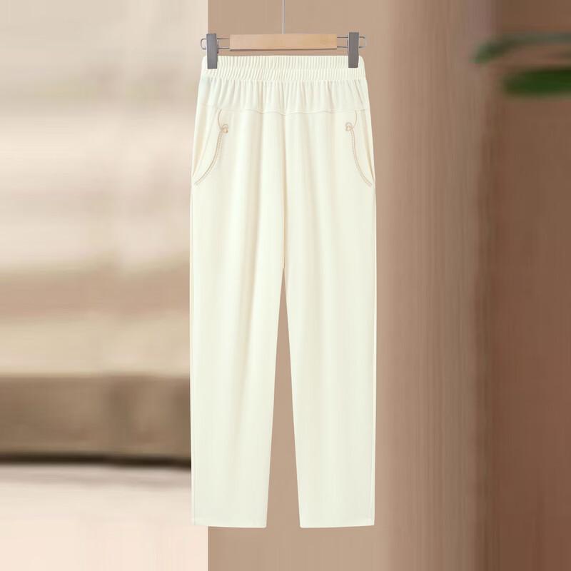 YUZHAOLIN Women's High-Waist Straight-Leg Cropped Pants