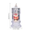 Vánoční LED svíčka naplněná vodou Santa Sněhulák Sněhová vločka Noční světlo Elektrické Santa Claus Sněhová koule Lucerna Sněhová ozdoba