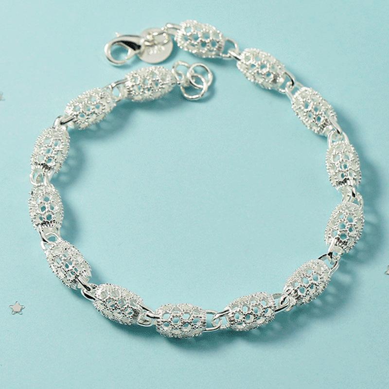 Fine 925 Sterling Silver Crystal Bracelets For Women Fashion Vintage Knot Adjustable Charm Bracelets Party Wedding Jewelry Gifts