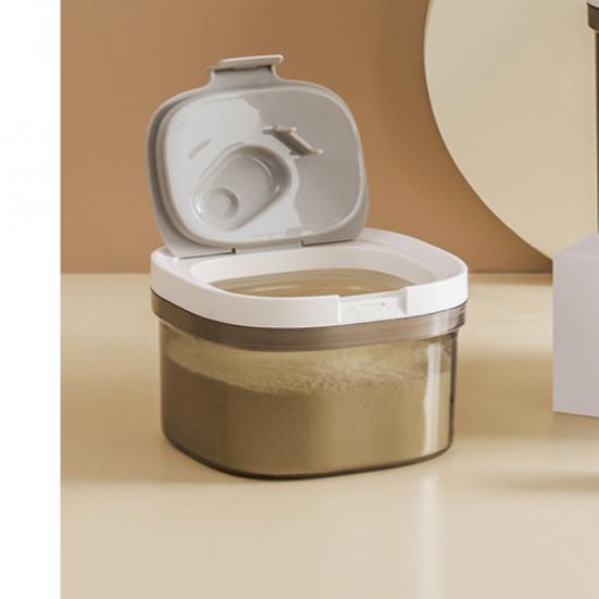 Airtight Container Milk Powder Jar Storage Free Scraper Spoon Reusable Food Sealed Box