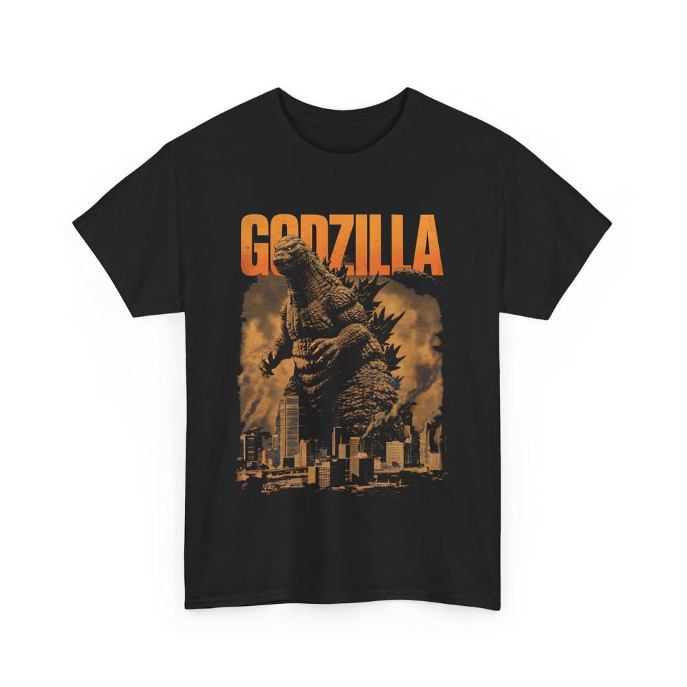 Godzilla Graphic Tee,Monster Lover T-Shirt,Retro Graphic Tee,Unisex Cotton Tee XXL