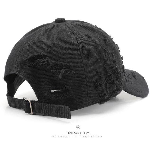 Women's Washed and Distressed Solid-color Baseball Cap, Suitable for Outdoor Activities, Providing Sun Protection and Shade