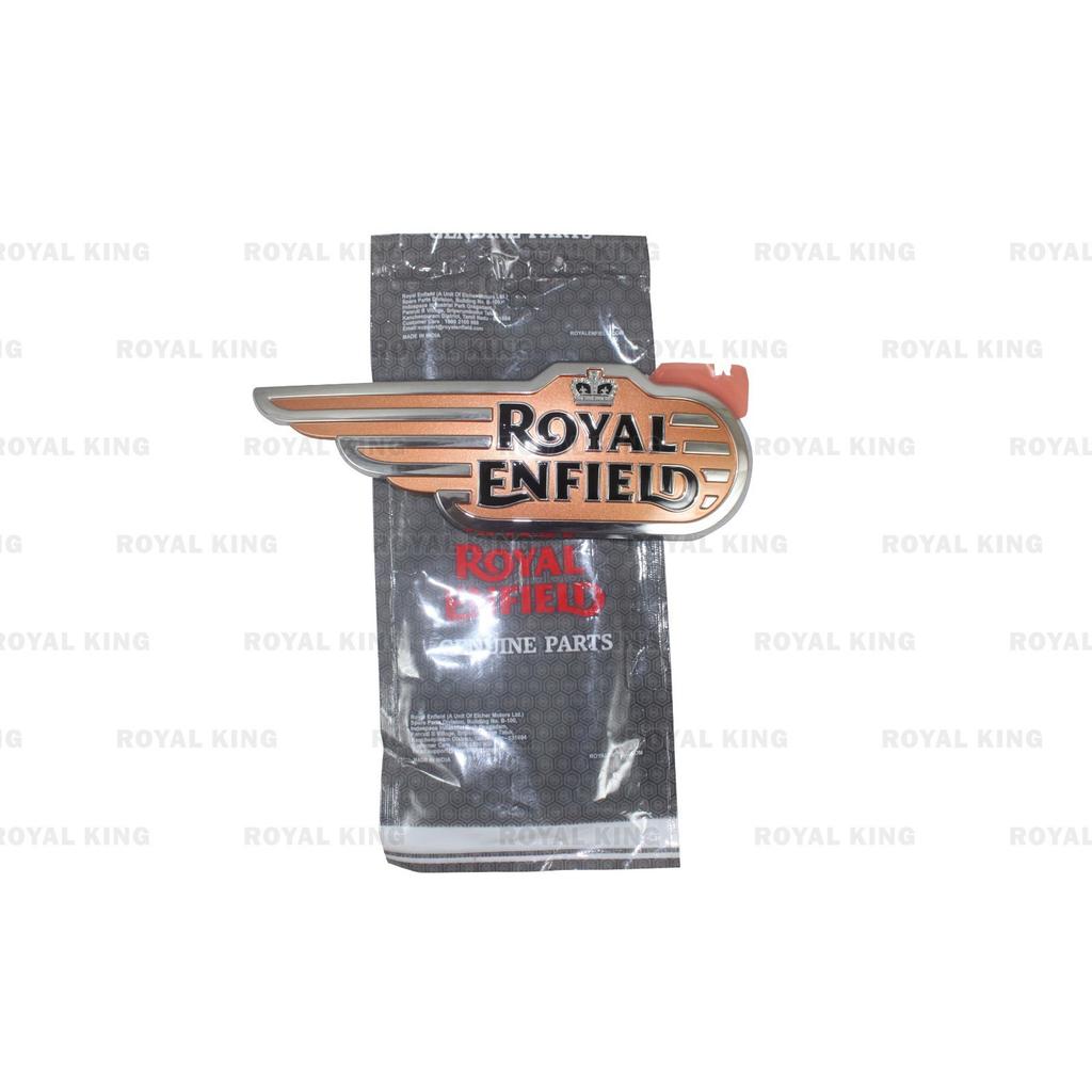Royal Enfield New Bullet "350 3D Chrome Badge Tank Decal Right & Left Side"